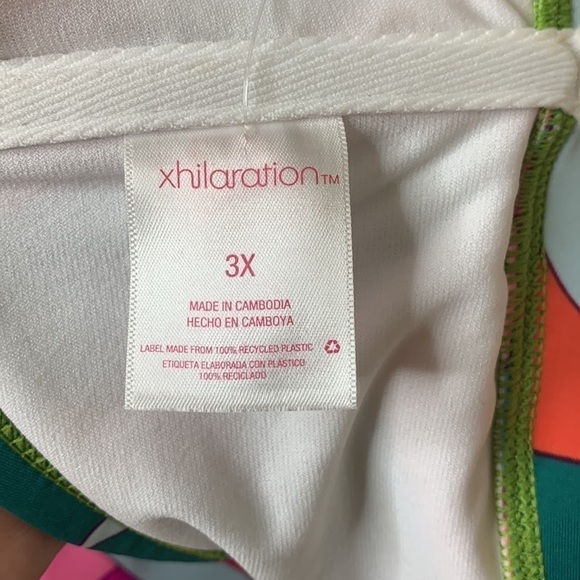 Xhilaration juniors plus size tropical bandeau swim bikini top NWT - Picture 8 of 10